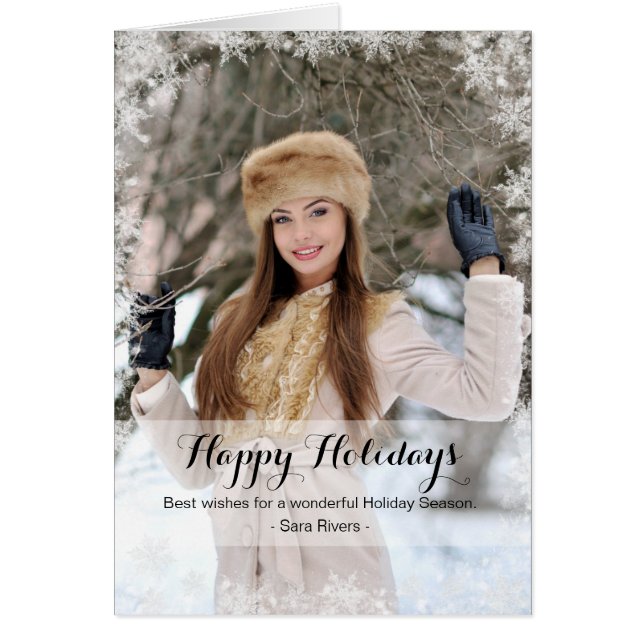 雪片フレームカード (正面)