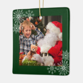 雪片フレームフォトセラミックオーナメント セラミックオーナメント (左)