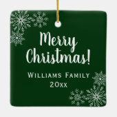 雪片フレームフォトセラミックオーナメント セラミックオーナメント (裏面)