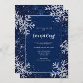 雪片フレーム招待状 招待状 (正面/裏面)