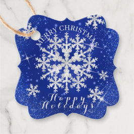 雪片ブルーホワイト フェイバータグ