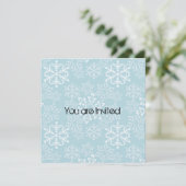 雪片ベビーシャワー 招待状 (スタンド正面)