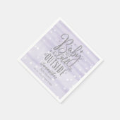 雪片ベビーベビーシャワー外は寒い スタンダードカクテルナプキン (角)