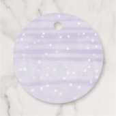 雪片ベビーベビーシャワー外は寒い フェイバータグ (裏面)