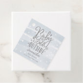 雪片ベビーベビーシャワー外は寒い フェイバータグ (インサイチュ)