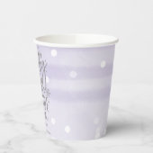 雪片ベビーベビーシャワー外は寒い 紙コップ (左)