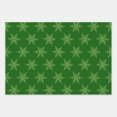 雪片ホームズパンパターンクリスマス ラッピングペーパーシート (正面)