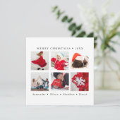 雪片メエレガントリークリスマスカスタム写真 シーズンカード (スタンド正面)