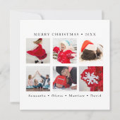 雪片メエレガントリークリスマスカスタム写真 シーズンカード (正面)