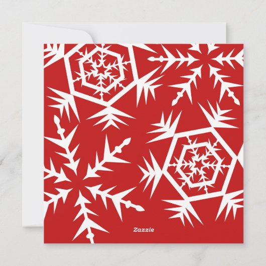 雪片メエレガントリークリスマスカスタム写真 シーズンカード (裏面)