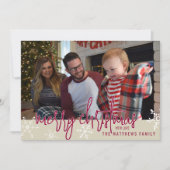 雪片メリークリスマスカスタムの写真 シーズンカード (正面)