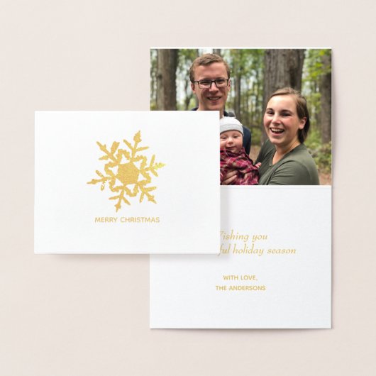 雪片メリークリスマスカスタムフォイルカード 箔カード (ディスプレー)
