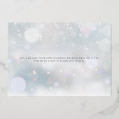 雪片メリークリスマスビジネスゴールドフォイルホリ 箔シーズンカード (裏面)