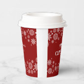 雪片メリークリスマス紙カップ  紙コップ (右)