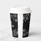 雪片メリークリスマス紙カップ  紙コップ (左)