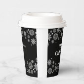 雪片メリークリスマス紙カップ  紙コップ (右)