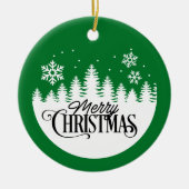 雪片メリークリスマス – クリスマスオーナメント (正面)