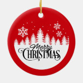 雪片メリークリスマス – クリスマスオーナメント (裏面)