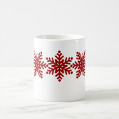 雪片モダンクリスマス コーヒーマグカップ (中央)
