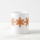 雪片モダンクリスマス コーヒーマグカップ (中央)