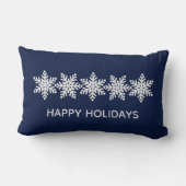 雪片モダンクリスマス ランバークッション (裏面)