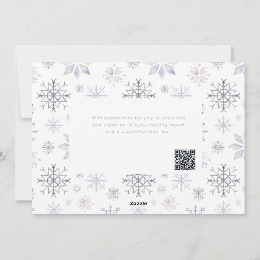 雪片モダン季節のごあいさつ事業 シーズンカード (裏面)