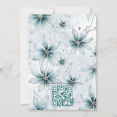 雪片ユニークフェスティバル冬デザイン 招待状 (裏面)