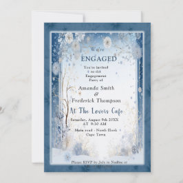 雪片ユニークフェスティバル冬デザイン 招待状