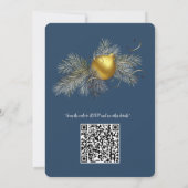 雪片ユニークフェスティバル冬デザイン 招待状 (裏面)