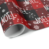 雪片ラッピング文字におけるクリスマスノエル紙 ラッピングペーパー (ロールコーナー)