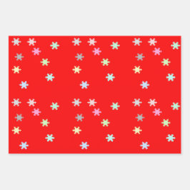 雪片ラッピング紙3フラットシート ラッピングペーパーシート