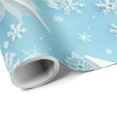 雪片ラッピング紙 ラッピングペーパー (ロールコーナー)