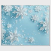 雪片ラッピング紙 ラッピングペーパー (フラット)