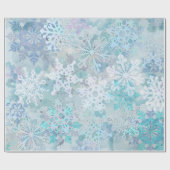 雪片ラッピング紙 ラッピングペーパー (フラット)