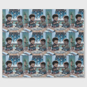 雪片ラッピング紙 ラッピングペーパー (フラット)