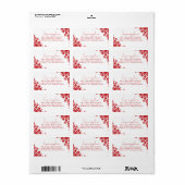 雪片ラブピースジョイキス結婚ズの住所 ラベル (フルシート)