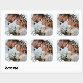 雪片ラブピースジョイキス結婚写真 スクエアシール (シート)