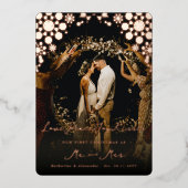 雪片ラブピースジョイキス結婚写真 箔シーズンカード (正面)