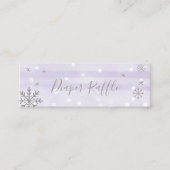雪片ラベンダーベビーシャワーオムツラッフル スキニー名刺 (正面)
