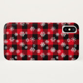 雪片レッドバッファロープレイド Case-Mate iPhoneケース (裏面(横))