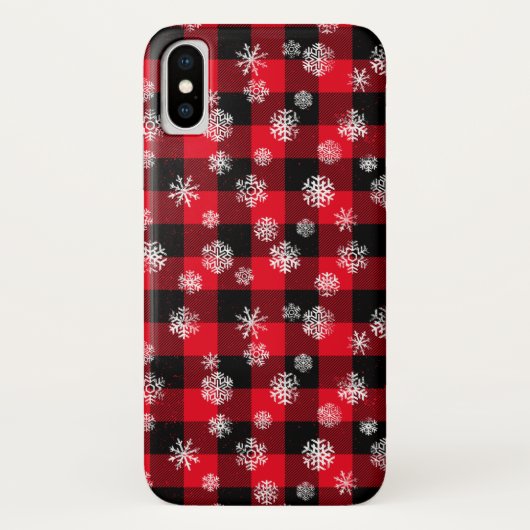雪片レッドバッファロープレイド Case-Mate iPhoneケース (裏面)