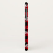 雪片レッドバッファロープレイド Case-Mate iPhoneケース (裏面/左)