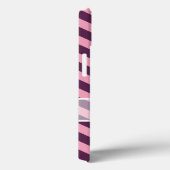 雪片付きの紫のフロステッドランの山形 Case-Mate iPhoneケース (裏面 / 右)