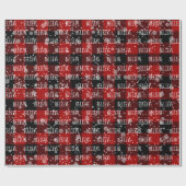 雪片信じの文字 ラッピングペーパー (フラット)