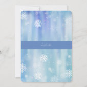 雪片写真誕生の発表 招待状 (裏面)