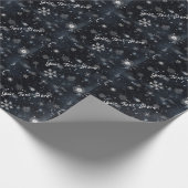 雪片冬の至のカスタマイズ ラッピングペーパー (角)