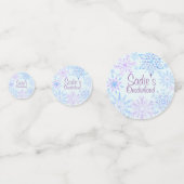 雪片冬の1ダーランドファースト誕生日 コンフェッティ (正面)