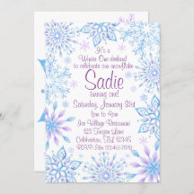 雪片冬の1ダーランドファースト誕生日