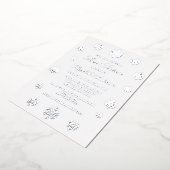 雪片冬のSweet sixteen 箔招待状 (回転した状態)