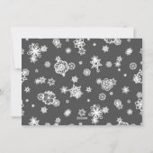 雪片冬用ホリデーカード（雪枠付き） シーズンカード (裏面)